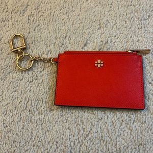 Tory Burch Robinson card case key ring. USED ONCE